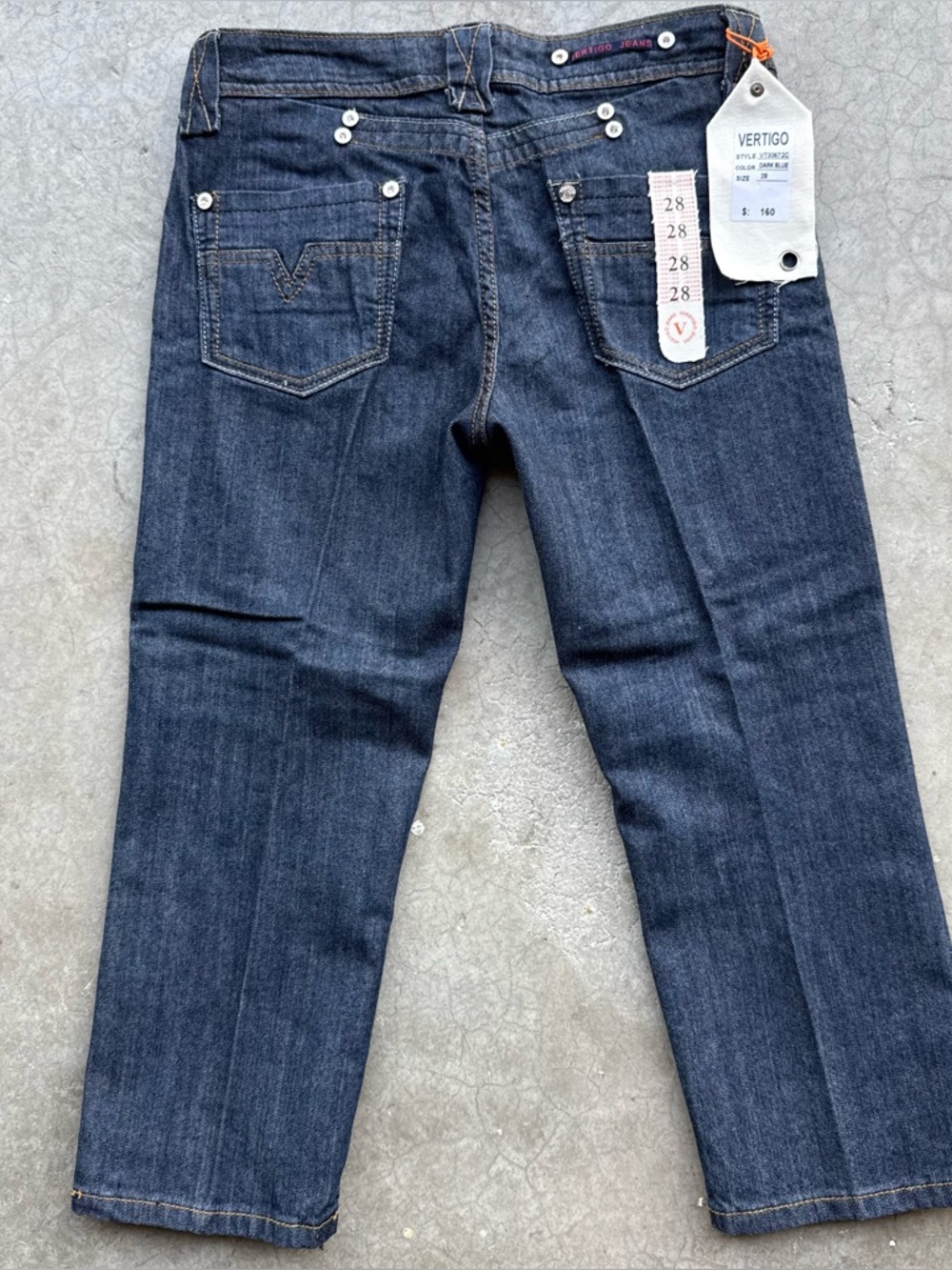 Deadstock Y2K Low-Rise Capri Jeans